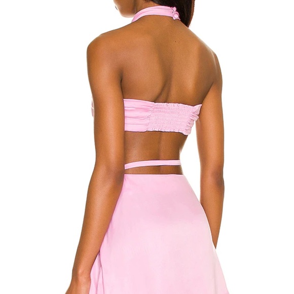 For Love & Lemons X REVOLVE Deidre Set Pink Size S - Picture 3 of 6